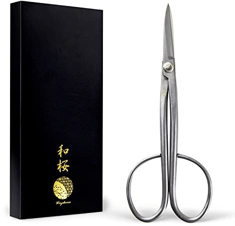 Wazakura Japan Forbici Twig per Bonsai in Acciaio Inossidabile Yasugi (210mm) Fatte in Giappone - Attrezzi da giardinaggio giapponesi