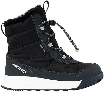 Viking Unisex Kinder Aery Warm Gtx Sl Snow Boot, Black Charcoal, 39 EU