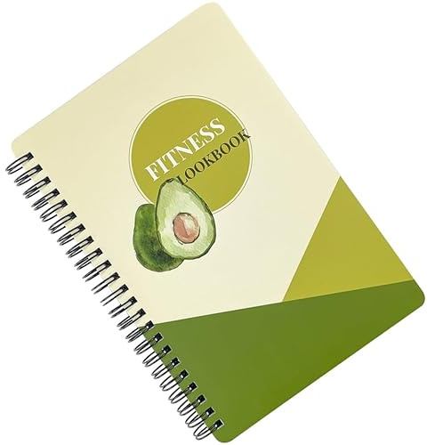 MAGICLULU Quaderno di Allenamento Fitness A5 Rilegatura a Spirale in Carta Robusta, Pianificatore per Tracciare Misurazioni e Registro Benessere per Casa e Palestra Colore Casuale