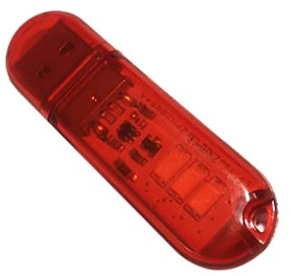 budiniao LED USB Leuchten, Tastatur, Nachtlicht, Buch, Lesetisch, Stimmungslampe mit klarer Schale, Schlafsaal, Powerbank, Augenschutz, PC, Rot