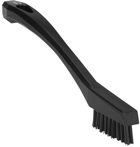 Vikan detaljborste, polypropen polyester rostfritt stål, svart