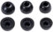 Rhinenet Replacement Memory Foam Ear Tips Compatible with Beats Studio Buds/Beats Solo Buds Earbuds Noise Isolation & Soft Comfortable Ear Foam Tips, Fit in The Charging Case 3 Pairs Black
