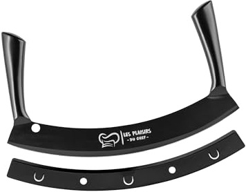Pizzakniv Mezzaluna XL 35,5 cm Svart Non-Stick – Vaggkniv