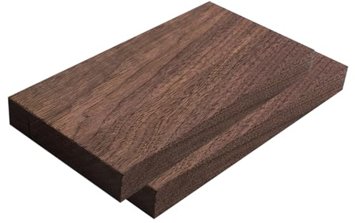 QoTang 2 Stück Walnussholzplatten Holzplatten zum Basteln Regal Wand Schweberegal schwebendes Regal für Wandmontage,für Schlafzimmer Küche Büro Wohnzimmer