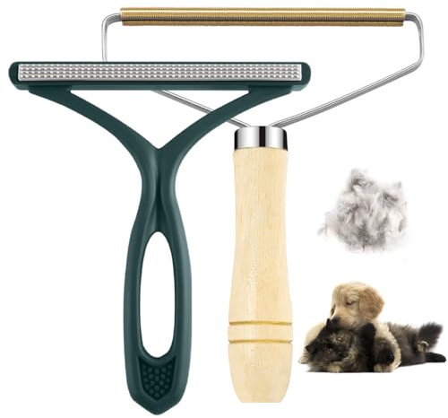 Aurasky Fusselrasierer Tierhaarentferner, 2er-Pack Tragbarer Fusselentferner, Katzenhaarentferner Fusselbürste Kleiderbürste, für Teppich, Sofa, Kleidung, Matratzen, Tierhaar