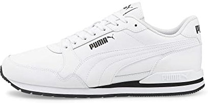 PUMA St Runner V3 L, Unisex-Sneaker – Erwachsene, Puma White Puma White Puma Black, 48 EU