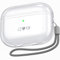 NIUTRENDZ Cubierta Protectora de TPU Suave para AirPods Pro 2 con Cordón [LED Frontal Visible] Compatible con AirPods Pro 2ª Generación (Transparente)