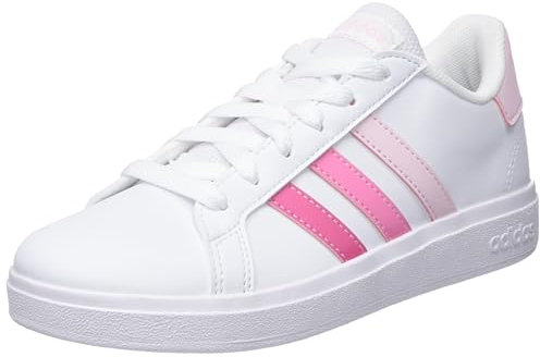 Adidas Unisex Kinder Grand Court Lifestyle Tennis Lace-Up Shoes, Clear PINK/Bliss pink/pink Fusion, 38 2/3 EU