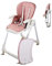 Mobiclinic®, Trona para bebé, Evolutiva, Extraplegado, Convertible en silla alta, Simba, Arnés con 5 puntos, Ruedas frenos, Doble bandeja desmontable, Textil lavable y, Regulable
