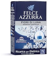 Felce Azzurra - Diffusore Elettrico Fiori di Luna, Profumatore per Ambienti con Oli Essenziali - Diffusore Profumo Ambiente Fragranza a Lunga Durata (100 Giorni), Diffusori Profumatori 20 ml, Pack Eco