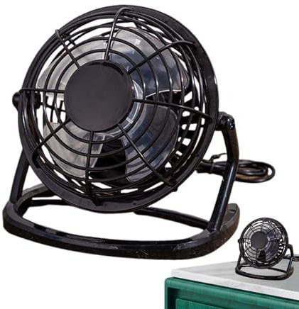 Bexdug Ventilateur USB pour bureau, petit ventilateur USB - Ventilateurs de table portables silencieux de 4 pouces - Petit ventilateur de refroidissement, ventilateur électrique de refroidissement par