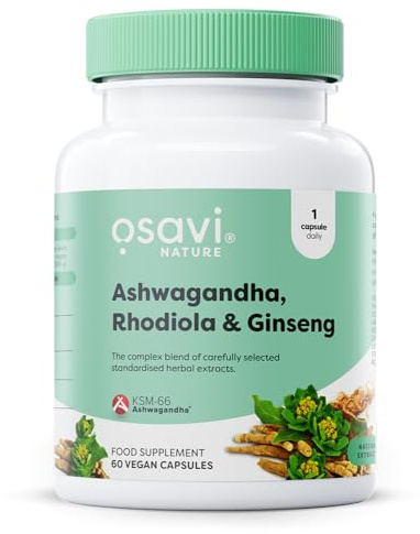 Osavi Ashwagandha + Rhodiola & Ginseng - 60 vegan capsules