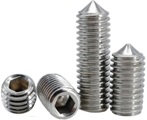 M2 M2.5 M3 M4 M5 M6 M8 M10 M12 DIN914 Vite senza testa a punta esagonale in acciaio inossidabile 304 Viti a brugola con esagono incassato Fix-M4 (30 pezzi)-40 mm