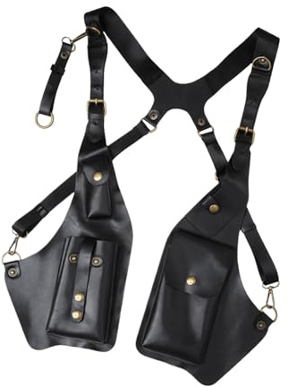 Custodia antifurto sotto le ascelle - Borsa con cinturino per gilet multitasche | Organizer a spalla nascosto per portafoglio, chiavi, auricolari, gilet sportivo per esterni, borsa da viaggio casual p