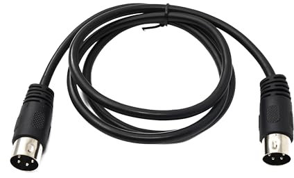System-S S-Video Cable de 100 cm DIN de 4 pines macho a macho, color negro
