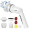 Spazzola Rotante Elettrica Per Pulizia, 390RPM Motore Cleaning Brush Spazzola Multifunzione Potente Elettrica con 5 testine sostituibili IPX7 impermeabil per Pavimento,Vasca da Bagno