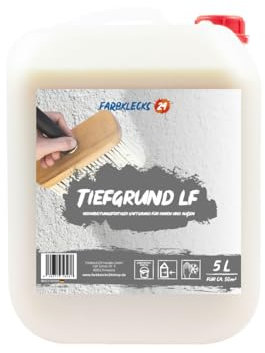 Farbklecks24 Tiefgrund LF 5L, verarbeitungsfertiger Tiefengrund, Grundierung für Innen und Außen