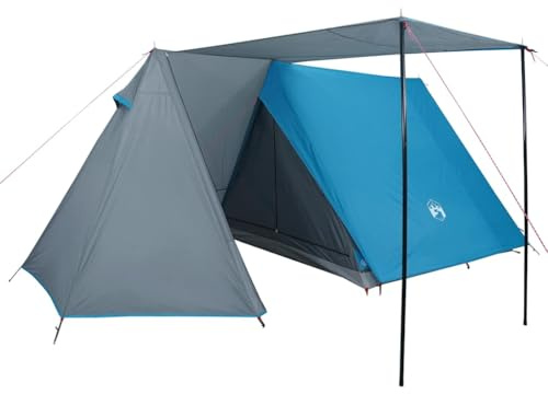 vidaXL Campingtält 3 personer blå vattentätt