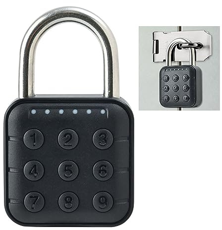 Verrouillage par Mot de Passe à 6 Chiffres, Panneau en Plastique ABS, Cadenas électronique Multifonctionnel étanche IP67 pour Porte de Bureau, Dortoir, Maison