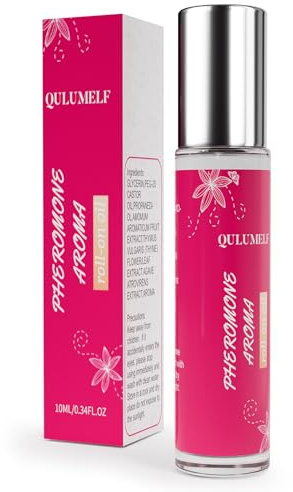 QULUMELF Pheromone Perfume for Women,Fragrance Pheromone Cologne Attract Men, Long Lasting Women's Perfume, Roller Ball Design, Portable and Fruity