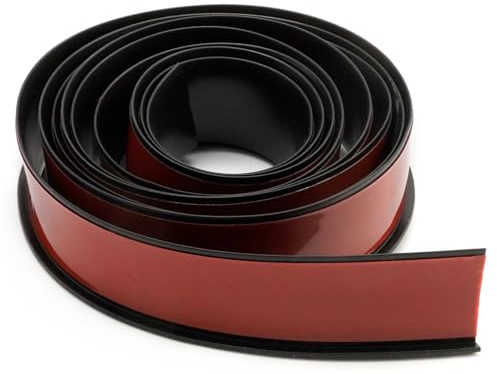 Ollanoos 3M*4.5CM*0.7CM L-Style Car Truck Wheel Arches Fender Flares Cover Rubber Lips Seal Strip, Black Wheel Arch Trim Rubber, Replace for Car Front Rear Bumper