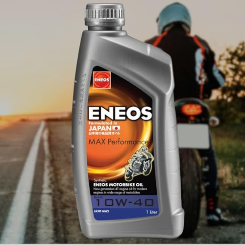 ENEOS MAX Performance 10W-40 High Performance 4T Motorbike Engine Oil -1 X 1 Litres Bottles