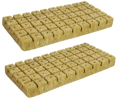 FUTUREORYY 100 St Soilless Cultivation Nursery Blocks Hydroponic Grow Cubes Plant Soil Plugs för Grönsaker och Blommor Trädgård