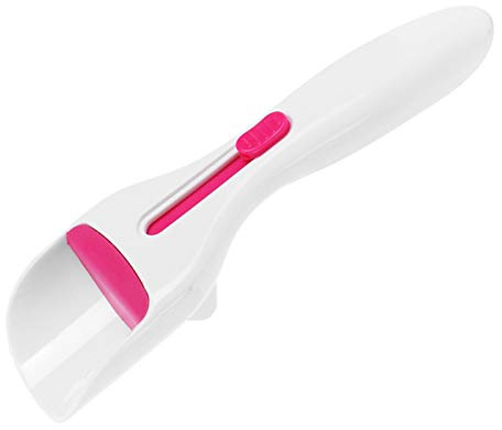 Cuillère à cupcakes, distributeur de pâte à cupcakes 7,7 x 2,4 pouces, cuillère à pâtisserie à bouton coulissant, gadgets de cuisson blancs pour biscuits, muffins, gâteaux à faire