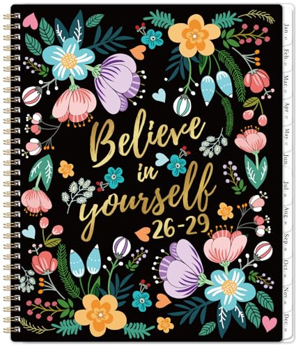 Monthly Planner 2026-2029 - 3 Year Monthly Planner 2026-2029, Jul. 2026 - Jun. 2029, 9 X 11, 3 Year Calendar 2026-2027-2028 with 36-Month Tabs, Inner Pocket, Great for Long-Term Planning
