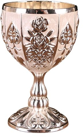 Tktouci Mini gobelet à vin, mini gobelet à calice | Tasse à vin vintage en métal gaufré de 30 ml - Ornements rétro pour mariage au Bar à domicile, cadeau de, petite tasse à pour bière