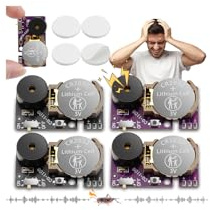 Qhpbuy 4 Stück Grillen Geräusch Prank, 7 Lustige Cricket Noise Maker Prank Geräuschen, Grillen Geräuschmacher Scherzartikel für Erwachsene, Verstecktes Geräuschzeug Ideal für Haus