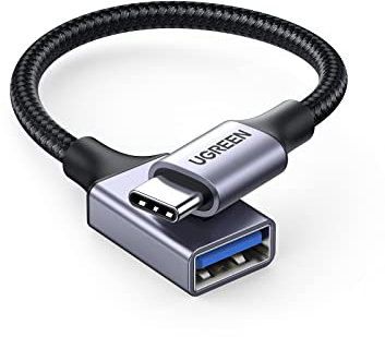 UGREEN Adapter USB C auf USB OTG Adapter USB C kompatibel mit iPad Pro 2021, MacBook Pro, Galaxy S20 Fe, Note 20 Ultra, A52, Tab S6 lite, Huawei P40 Lite, Redmi Note 10 Pro usw.