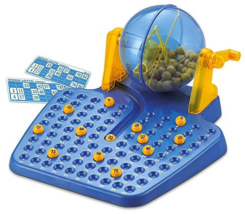 ADEPTNA Bingo Classic Family Game – A Game of Chance - 48 Cards 90 Numbered Bingo Balls - Kids Entertainment Education Toy for Parties Christmas