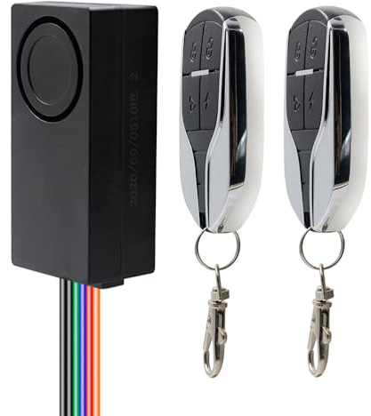 Garneck 1 Set Car Keyless Entry System Anti- Motorcycle Alarm Electric Car Remote Alarm for Electric Motorcycle Bike Security