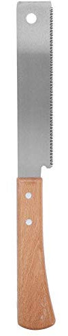 Sierra de Mano Pequeña, Sierra de Madera de 12 Pulgadas, Sierra Japonesa de Doble Filo con Mango de Madera, Herramienta de Corte Al Ras para Poda de Jardines, Carpintería, etc