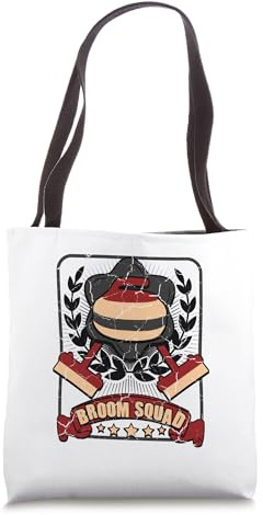 Broom Squad Curling Curler Winter Sport Curl Team Broom Tote Bag