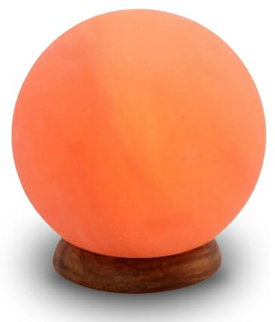 Salzlampe Moon - Glühbirne und Kabel enthalten - Natürliche Raumbeleuchtung - Zen-Dekoration und Luftreinigung - Himalaya aus Salt Range Pakistan, Salzkristall - Natürlich - 1,9 kg - Zen'Light