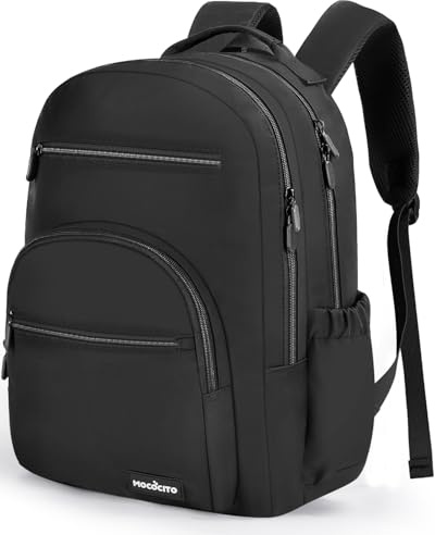 MOCOCITO Backpack for School School Bags Casual Daypacks for Girls and Boys Lightweight Backpack 15.6 Laptop Backpack large backpack college bag for Teenage Black Rucksack