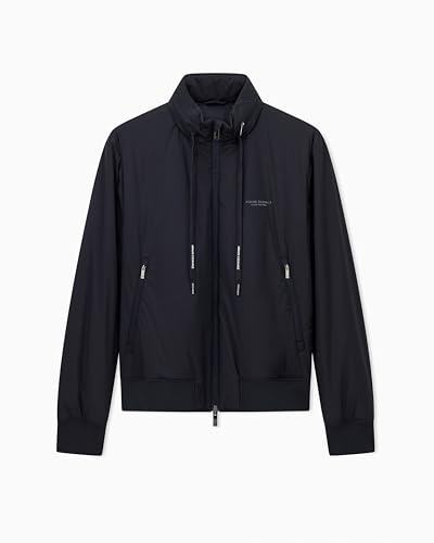 Armani Exchange Essential, Removable Hood Loged Drawstring Side Logo Chaqueta Hombre (Pack de 1)