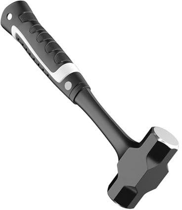 Grand marteau en acier au carbone pour chantier de construction, mur, outil de menuiserie, marteau octogonal