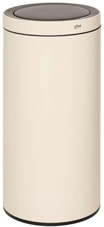 Paris Prix FIVE Simply Smart - Poubelle de Cuisine Automatique en Métal Delta 40L Argile