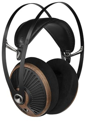 MEZE AUDIO 105 Silva | Wired Over-The-Ear Lightweight Audiophile Open-Back Headphones | 50mm Dynamic Drivers | Low Impedance 42 Ohms | Cables and Carrying Pouch Included