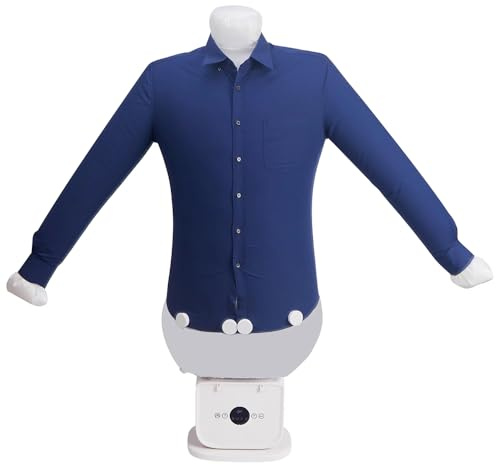 ShaiVrissian Automatic Shirt Dryer and Ironer,Multi Size Ironing Manikin,Heating Temperature 60-70°c,Hands Off Operation,Quick Wrinkle Removal,for Shirts,Blouses,and Trousers B
