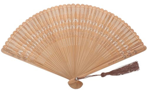 Healifty à Main Vintage en Bambou en Forme de Main de Mariage Marron