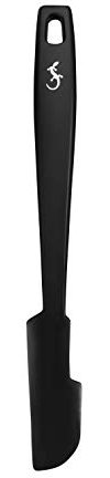 Lurch 240605 Smart Tool kleiner Teigschaber aus BPA-freiem Platin Silikon mit Nylonkern, 26cm, Schwarz