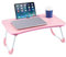 Youyijia Laptop Bed Table 60 x 40 x 28cm Bed Desk Stand with Foldable Legs & Cup Slot Notebook Stand Computer Laptop Desk for Sofa Bed