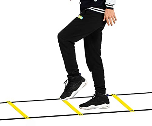 Agility Ladder Fixed Agility Training Ladder, Fitness Jumping Ladder Footwork Sport Equipment, for Kids/Adults Coordination Training Tool(Size:3m)