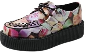 Icon Carnaby Street (T.U.K.) Women's AV9051 Multicolour Candy Heart Viva Mondo High Creepers Sneaker Shoes Size UK 3-8 EU 36-41 (Multicolour, UK Footwear Size System, Adult, Women, Numeric, Medium, 4)