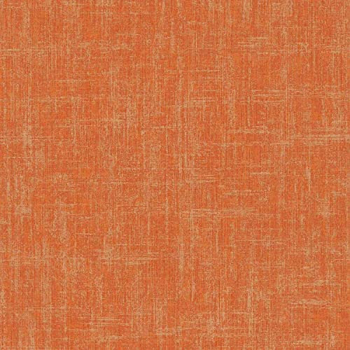 A.S. Création Schlafzimmer Tapete Orange Gold Uni 386081 Einfarbige Moderne Vliestapete 10,05x0,53m 386081
