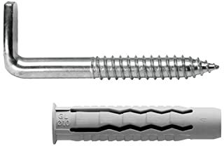 MAURER 13136520 Kit Sanitario Alcayata con Taco Ø 14 x 70 mm. Fijación Calentadores/Termos De Agua, Multicolor